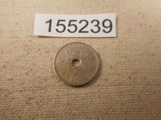 1921 Norway 25 Ore - Raw Collector Grade Album Coin - 155239