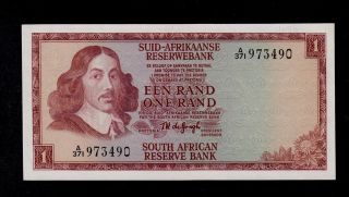 South Africa 1 Rand (1967) Pick 110b Unc Less.