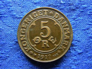 Denmark 5 Ore 1912,  Km806