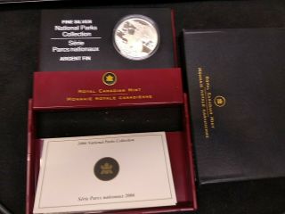 2006 Canada $20 Silver Coin Nahanni W/ Box And