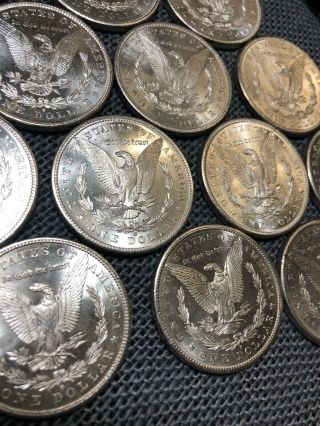 1881 - S Morgan Dollar GEM BU Roll of 20 S$1 Coins Brilliantly All 64/65 No Reserv 12