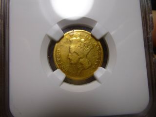 1856 S $3 Indian Princess Head Gold Coin