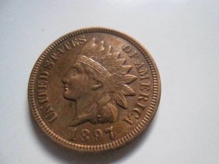 1897 Indian Head Small Cent Choice Bu 818