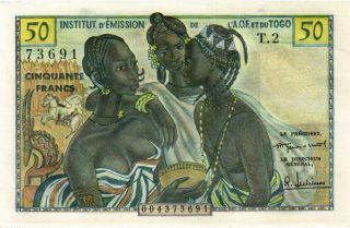 French West Africa,  50 Francs Nd