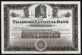 191_ Spokane,  Washington: The Traders National Bank Of Spokane,  Washington