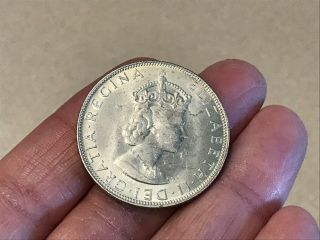 Silver - World Coin - 1964 Bermuda 1 Crown - World Silver Coin