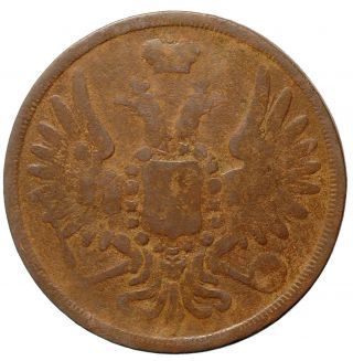 Russia Russian Empire 3 kopeck 1855 Copper Coin Nickolas I 3834 2