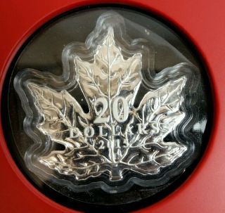 2016 Canada $20 Fine Silver Coin - Canadian Maple Leaf - 99.  99 Pure Rcm