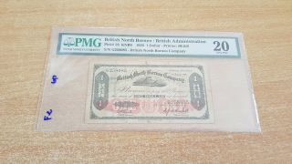 British North Borneo 1 Dollar 1936 Pmg 20