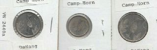 US military token set for Vietnam war:Camp Horn - Own & Perch - VN2440a/c - 10 2