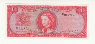 Trinidad & Tobago 1 Dollar 1964 Unc P26b Qeii