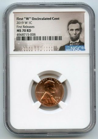 2019 W Lincoln Penny 1c Cent Uncirculated Ngc Ms70 Rd First Releases 4968715 - 008
