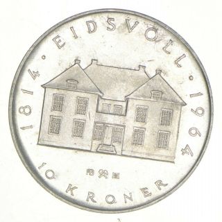 Silver - World Coin - 1964 Norway 10 Kroner - 20g - World Silver Coin 507