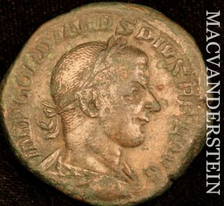 Roman Empire: Gordian Iii Ae Sestertius - Felicitas With Caduceus - G7738