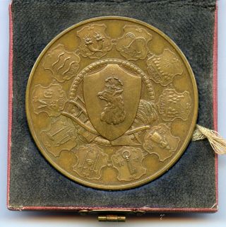 Sweden Swedish Agricultural Bronze Medal 19th Century Reward Bronze Level Box