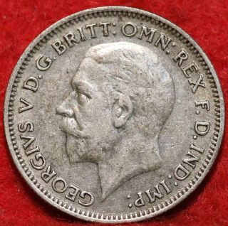 1936 Great Britain 6 Pence Silver Foreign Coin