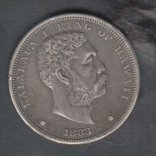1883 Usa Hawaii Silver Dollar