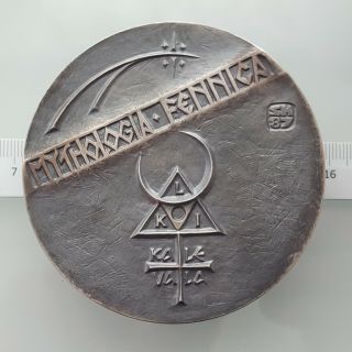 Finland S.  H 1987 silvered bronze art medal 