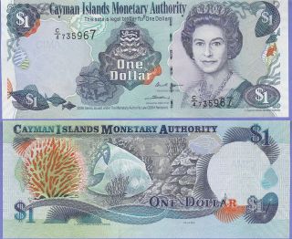 Cayman Islands 1 Dollar Banknote 1503 - 2003 About Uncirculated Cat 30 - A - 1625