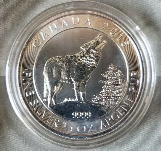 2015 3/4 Oz Canadian Silver Grey Wolf Coin (20 Count)