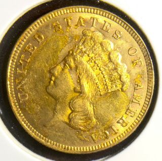 1887 Indian Three Dollar Gold Coin ($3