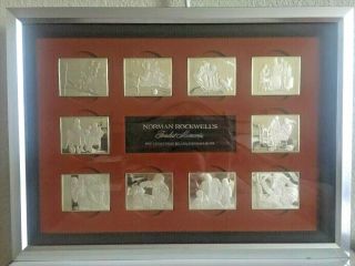 Norman Rockwell 1st Edition Fondest Memories Sterling Silver Ingots Proof Set