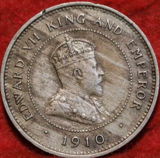 1910 Jamaica 1 Farthing Foreign Coin