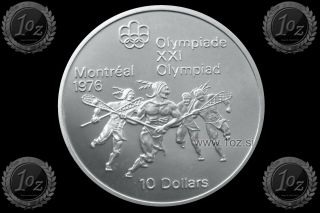 Canada 10 Dollars 1974 (montreal - Lacrosse) Silver Commem.  Coin (km 96) Proof