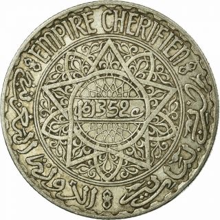 [ 687896] Coin,  Morocco,  Mohammed V,  10 Francs,  Ah 1352/1933,  Paris,  Vf (30 - 35)