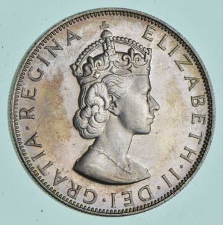 Silver - World Coin - 1964 Bermuda 1 Crown - World Silver Coin 22.  7 Grams 392