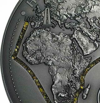 2019 Cameroon 5000 Francs 5 Oz Silver Coin - SPICE ROAD Historic Trade Routes 3