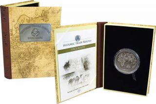 2019 Cameroon 5000 Francs 5 Oz Silver Coin - SPICE ROAD Historic Trade Routes 4