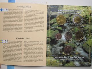 Finland 1993 /II Official Coin Set KMS UNC High 2