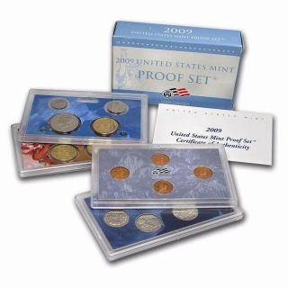 2009 - S United States Proof Set - 18 Coin Proof Set W/ Box &