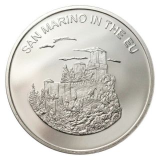 Malta 100 Liras San Marino In The Eu Guaita Tower Castle Cuni 2004