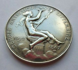 Rare 1922 Belgian Art Nouveau Medal / By Bonnetain