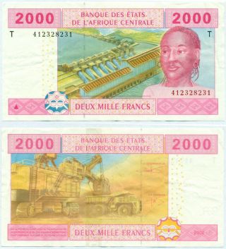 Central African States (congo) 2000 Francs 2002 P 108t