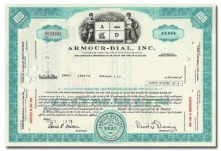 Armour - Dial,  Inc.  Stock Certificate