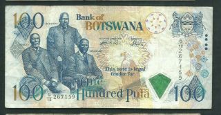 Botswana 2000 100 Pula P 23 Circulated