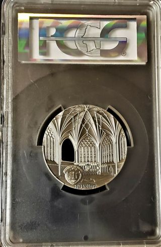 2017 PALAU TIFFANY ART 2oz SILVER $10 WELLS CATHEDRAL FIRST DAY OF ISSUE POP 60 2