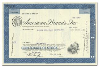 American Brands,  Inc.  Stock Certificate