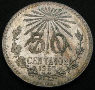 Mexico 50 Centavos 1937 - Silver - Xf - - 2375
