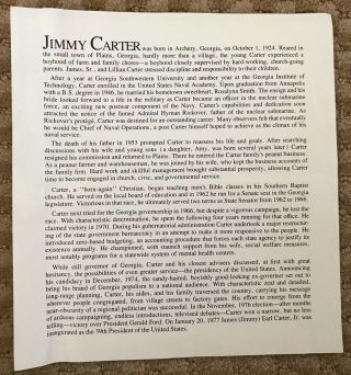 1977 Jimmy Carter 10K Gold Presidential Inaugural Medal Danbury 5
