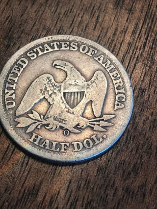 1859 O Silver Seated Liberty Half Dollar
