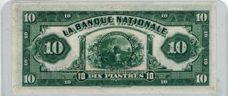Canada 1922 La Banque Nationale $10 - Specimen - 2