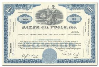 Baker Oil Tools,  Inc.  Stock Certificate