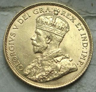 1913 Canada $5 Gold Coin.  Ch/gem Bu