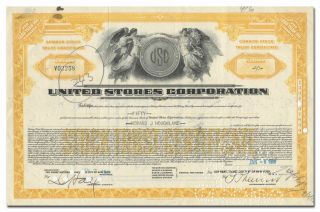 United Stores Corporation Stock Certificate (mccrory 