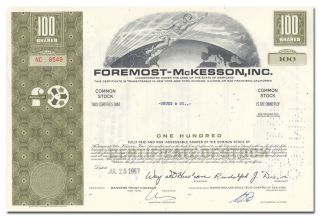 Foremost - Mckesson,  Inc.  Stock Certificate