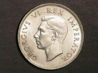 South Africa 1943 2 1/2 Shillings Silver Au - Unc